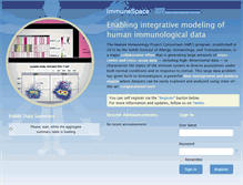 Tablet Screenshot of immunespace.org